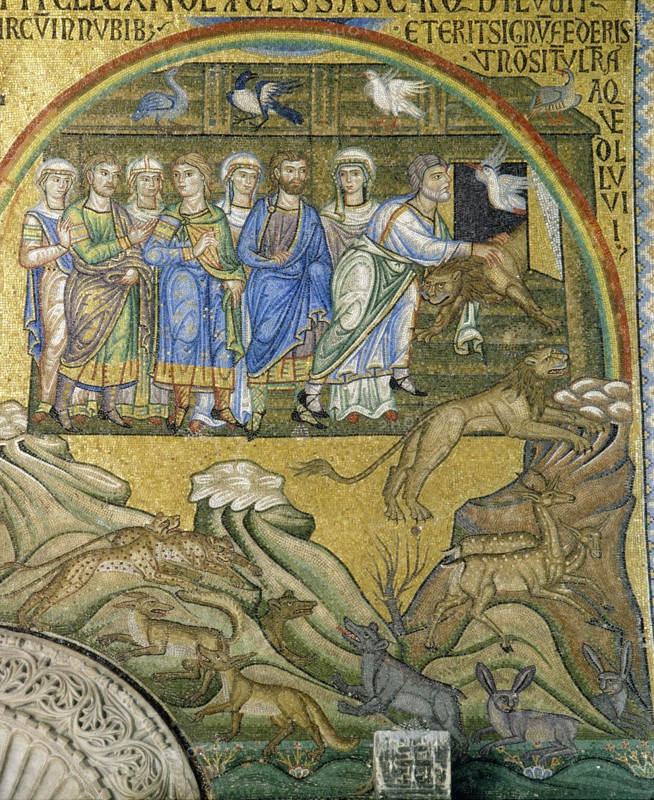 One of a number of mosaics in the Basilica of San Marco, Venice depicting scenes from the Old Testament