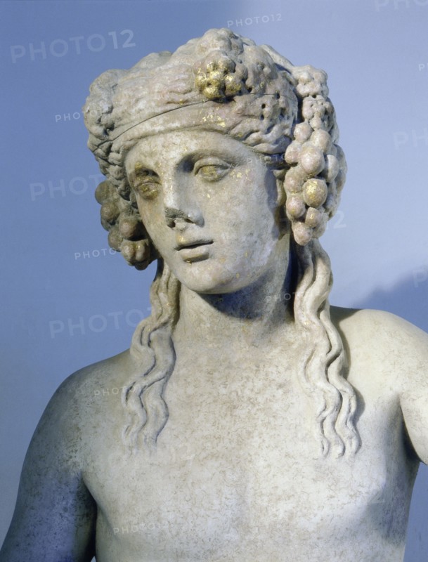 A statue of Bacchus, god of wine