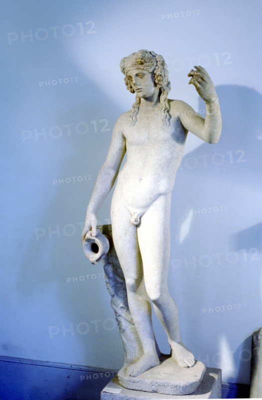 A statue of Bacchus, god of wine