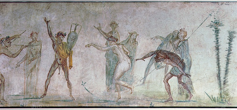 Fresco from the Villa Doria, Pamphilli, showing a Bacchanalian dance