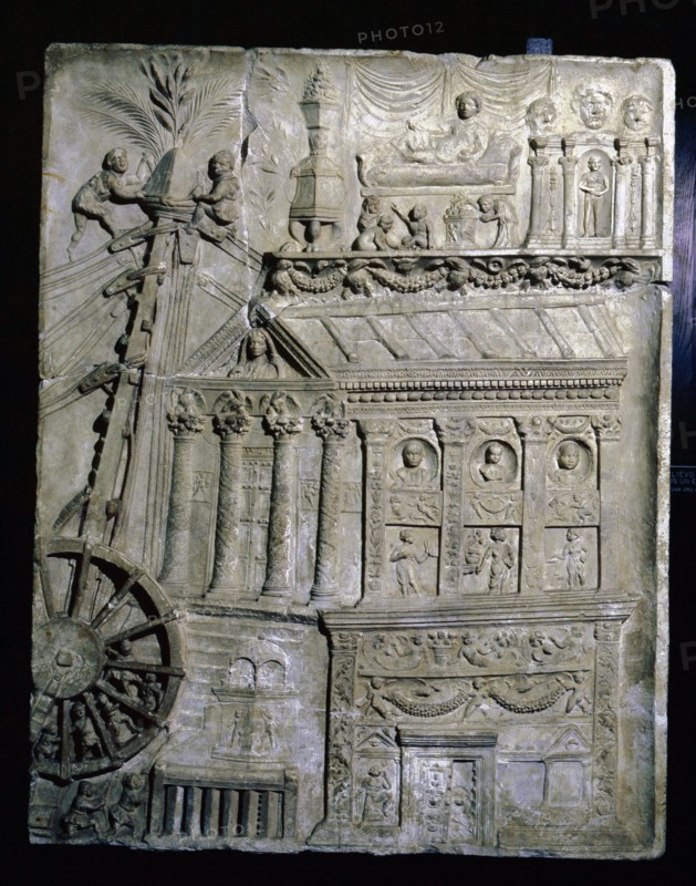 A relief from the tomb of the Haterii family