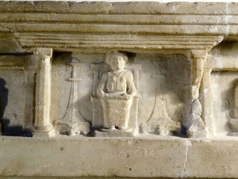 Detail from a relief found at Ariccia, south of Rome