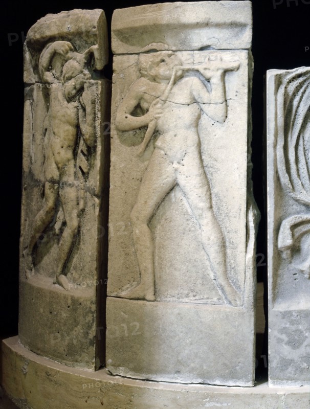 Relief depicting Pan playing his pipes