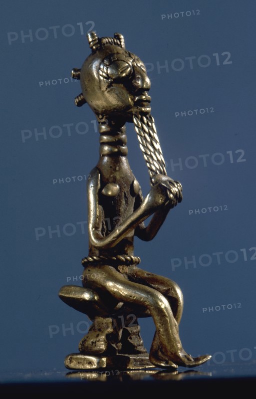 Bronze weight used for weighing gold dust, used as a currency in the Baule region