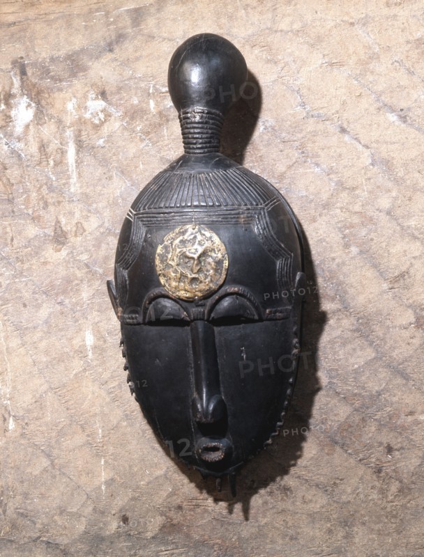 Kpan mask, one of a pair representing the senior female masqueraders in a four part performance called Goli
