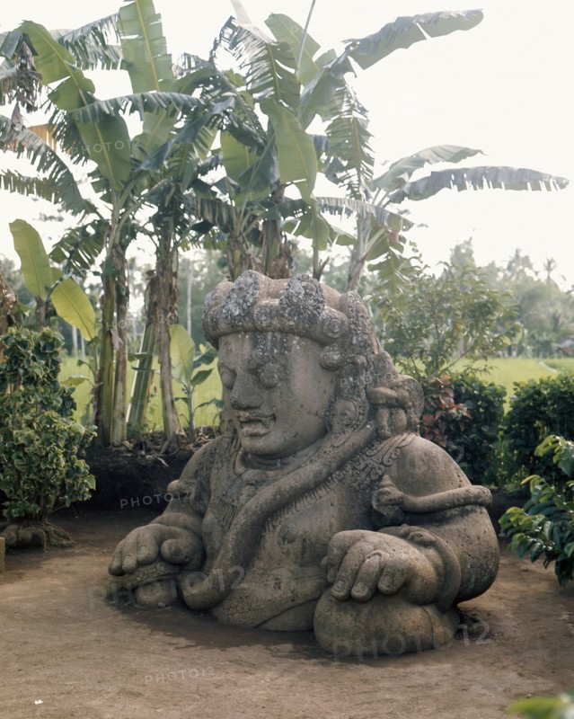 One of the huge stone raksasa demons that protected the temple from evil spirits