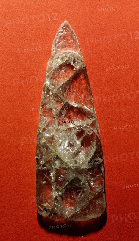 Transparent quartz knife