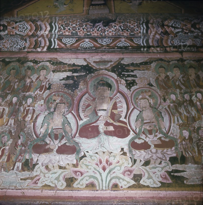Interior of a Taoist temple in the Diamond Mountains