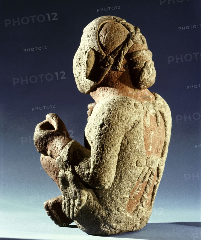 Xipe Totec, the Flayed Lord, dressed in the skin of a sacrificial victim