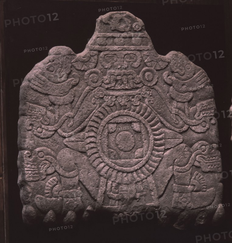 Relief showing Tlaloc as Lord of Tlalocan, identified by his four teeth