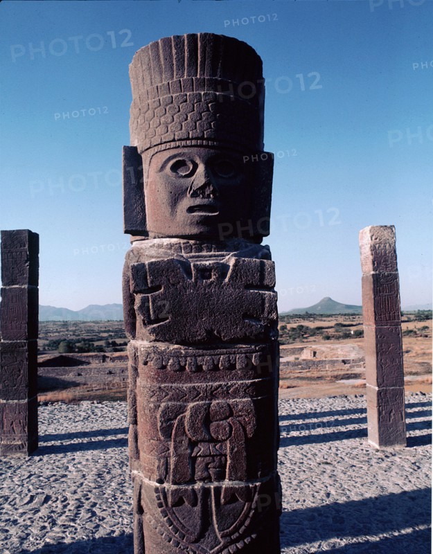 Stone warrior figures