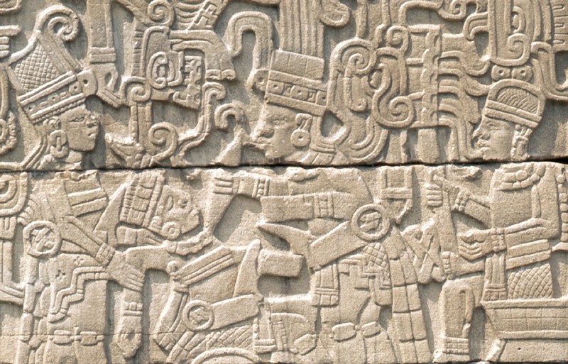 Relief from the south ball court at El Tajin