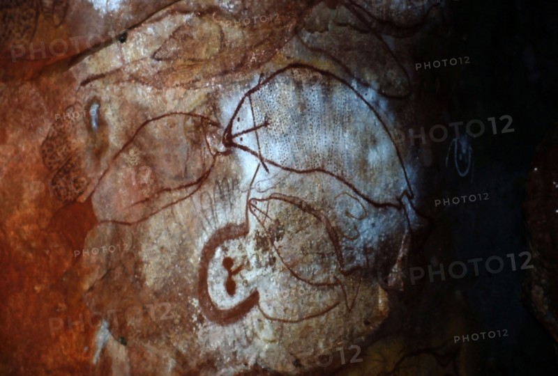 Aboriginal cave painting of a Wandjina