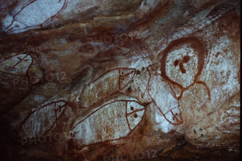 Aboriginal cave painting of a Wandjina