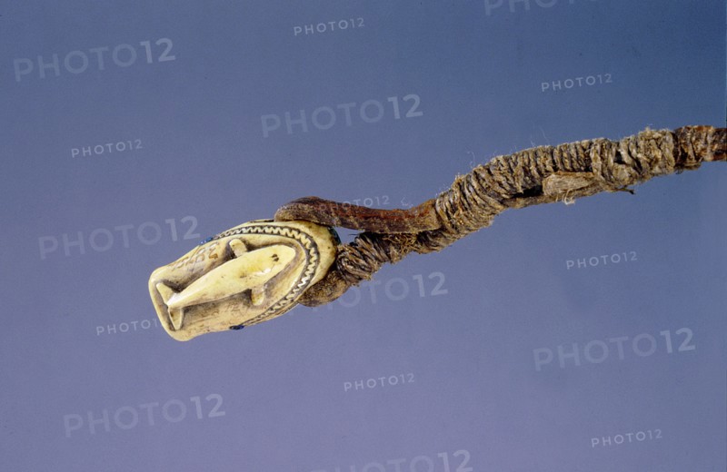 Ivory toggle or canoe fastener in the shape of a seals head, decorated with low relief carving of a whale on the reverse