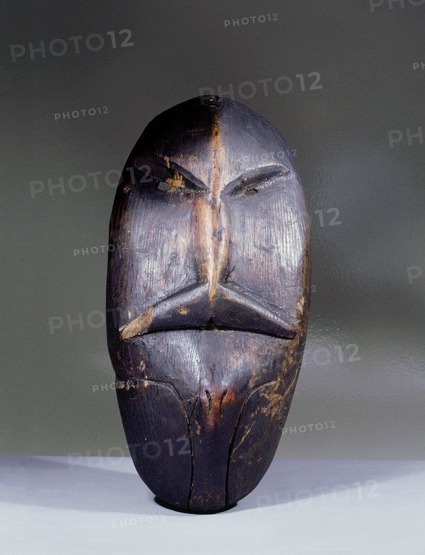 Masks such as these were worn during ceremonies relating to the whale hunt