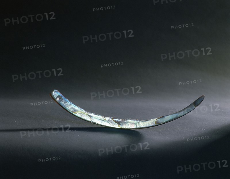 Paua shell cloakpin from Northland