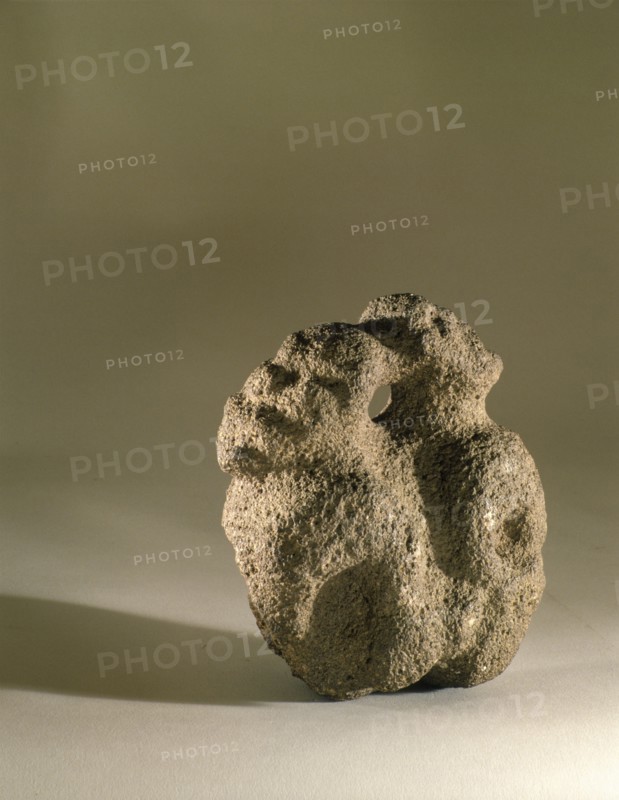 A stone mauri, probably placed by growing sweet potatoes, or groups of forest trees, to hold the life force of the plants