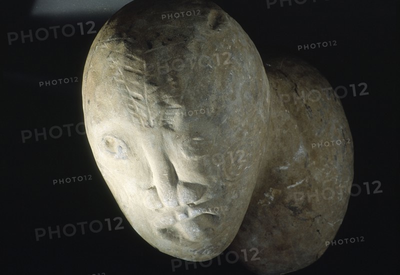 Anchor stone, punga, from a war canoe