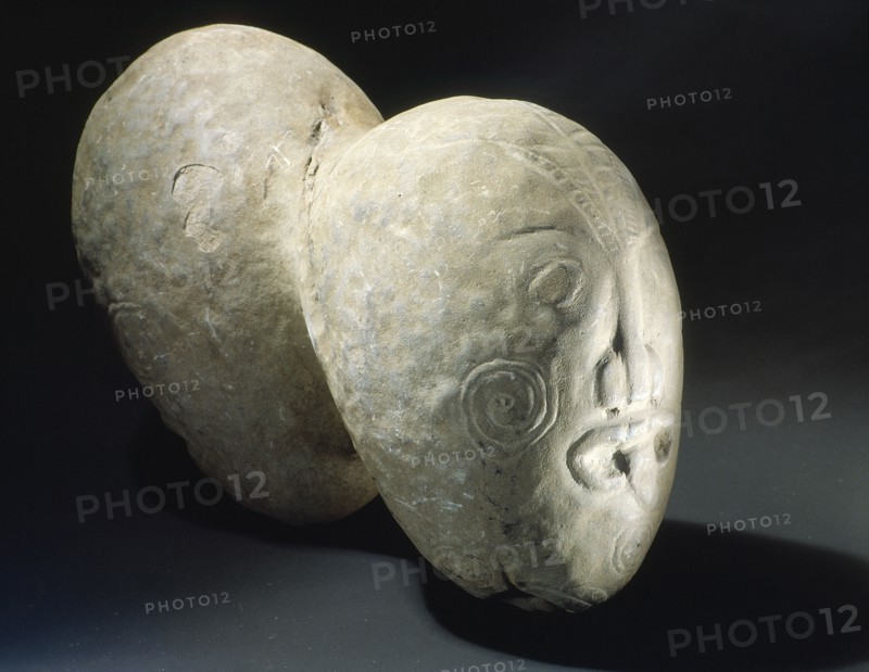 Anchor stone, punga, from a war canoe
