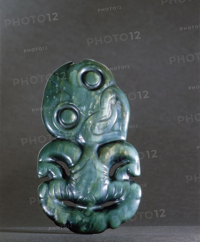 Unusually large hei tiki or breast pendant