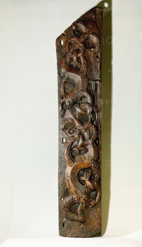 A front wall panel from a Taranaki storehouse