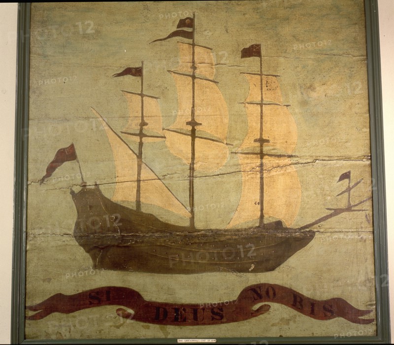 Painting of a ship from the Sailors Loft in St