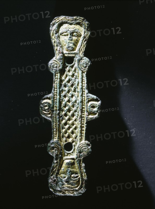 Mount with twin head terminals, probably from a horse bridle