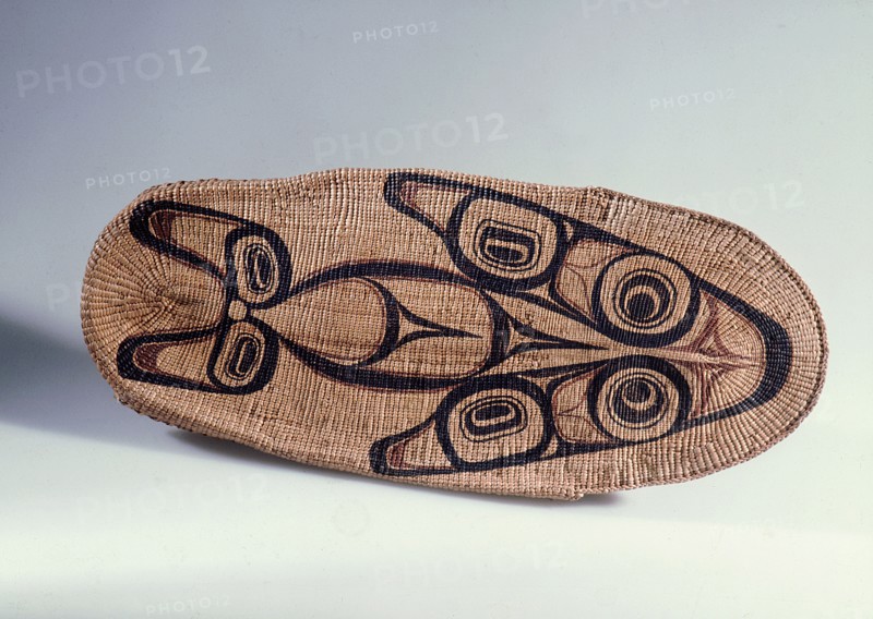 Cradle woven by Mrs Edenshaw, wife of the most famous Haida carver, Charles Edenshaw