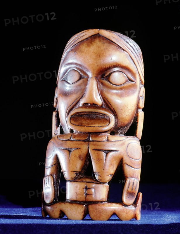 This shamans charm was probably worn suspended around the neck