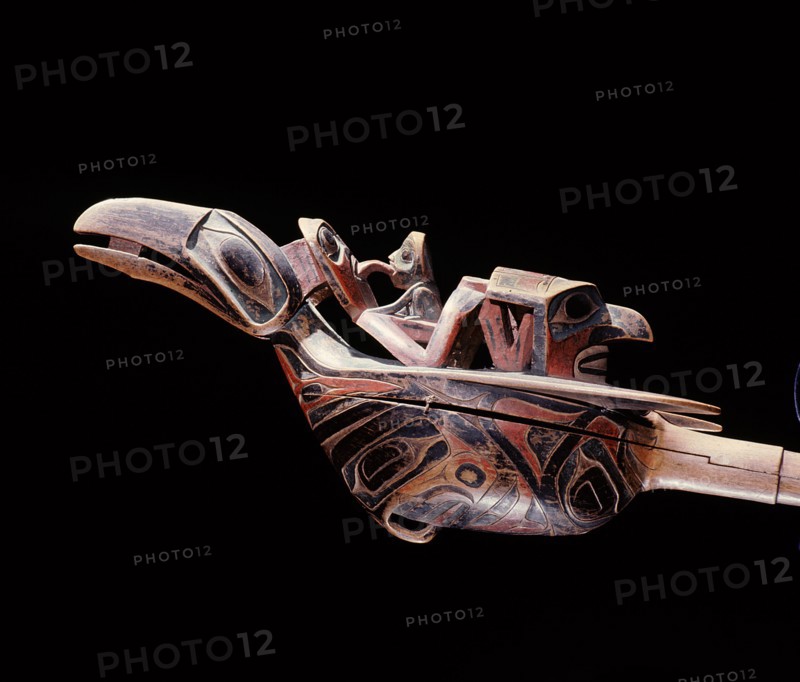 A rattle such as those used in most shamanistic dances and rituals