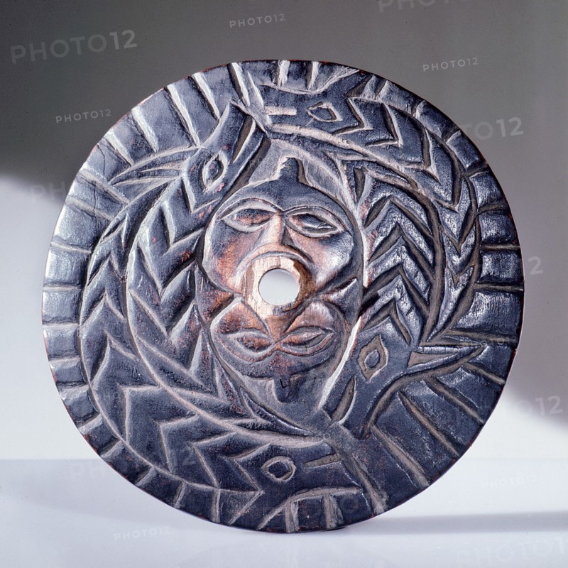 Spindle whorls were used by the Coast Salish during spinning to prevent the wool slipping from the spindle