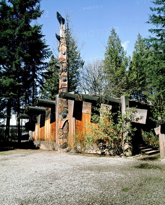 A reconstruction of a Haida Indian Longhouse