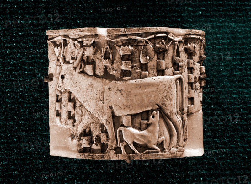 An ivory inlay of Phoenician workmaship found in an Assyrian palace