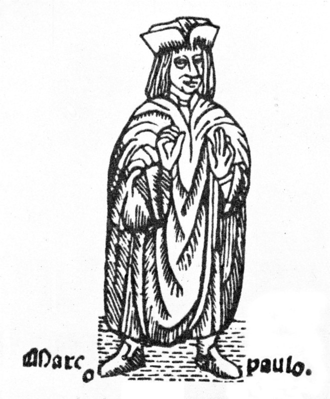 Engaving of Marco Polo