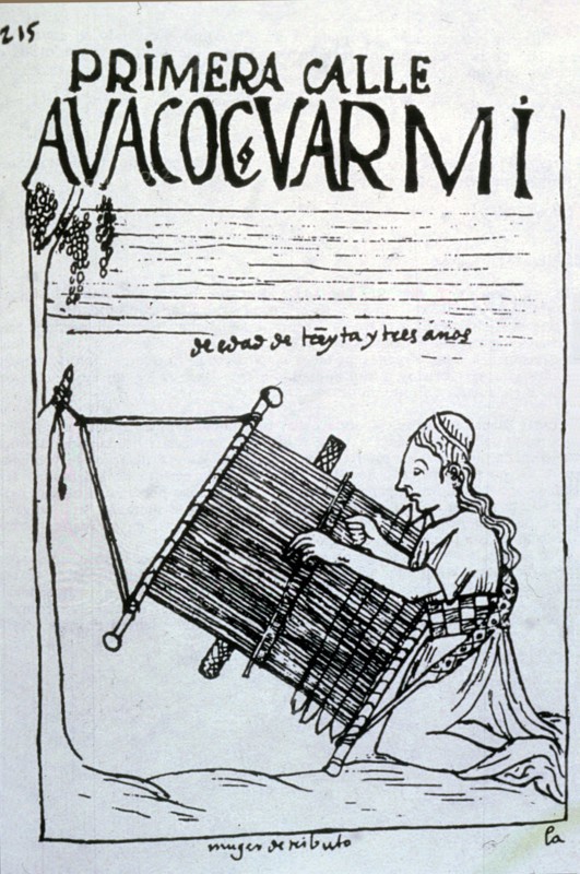 Facsimile of a drawing by Felipe Guaman Poma from his El Primer Nueva Coronica y Buen Gobierno