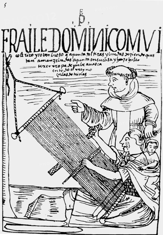 Facsimile of a drawing by Felipe Guaman Poma from his El Primer Nueva Coronica y Buen Gobierno