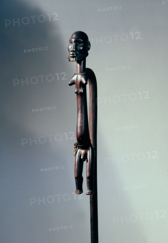 A rare Sotho staff with a male figure