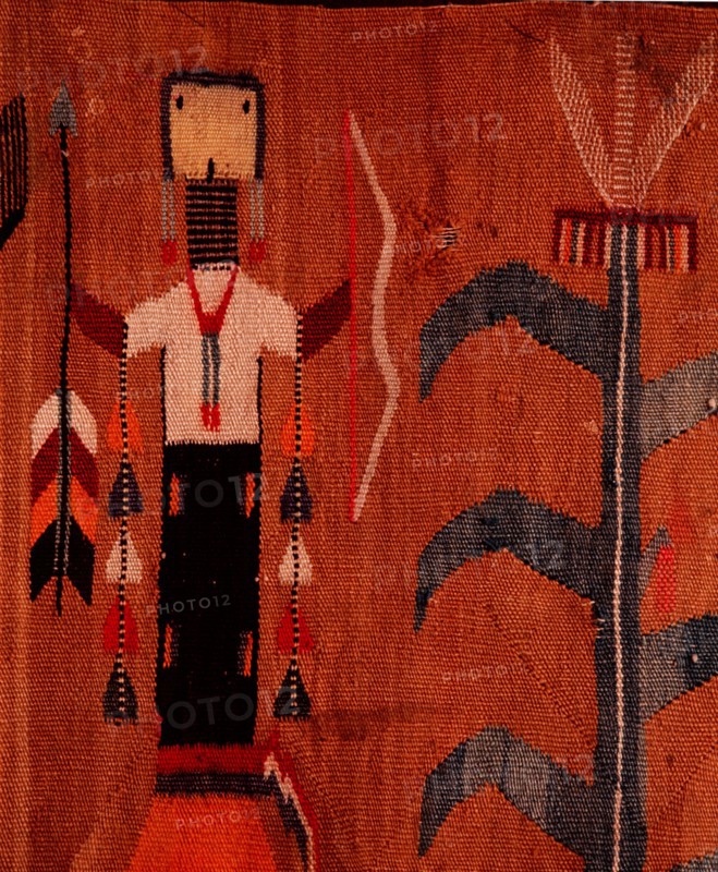 Blanket based on a sand painting design