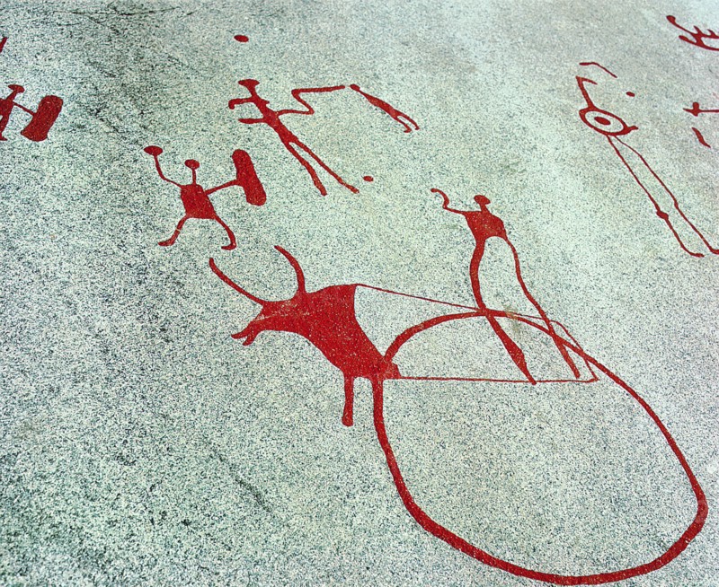 Vitlycke is one of the largest surfaces of rock carvings in the whole of Scandinavia