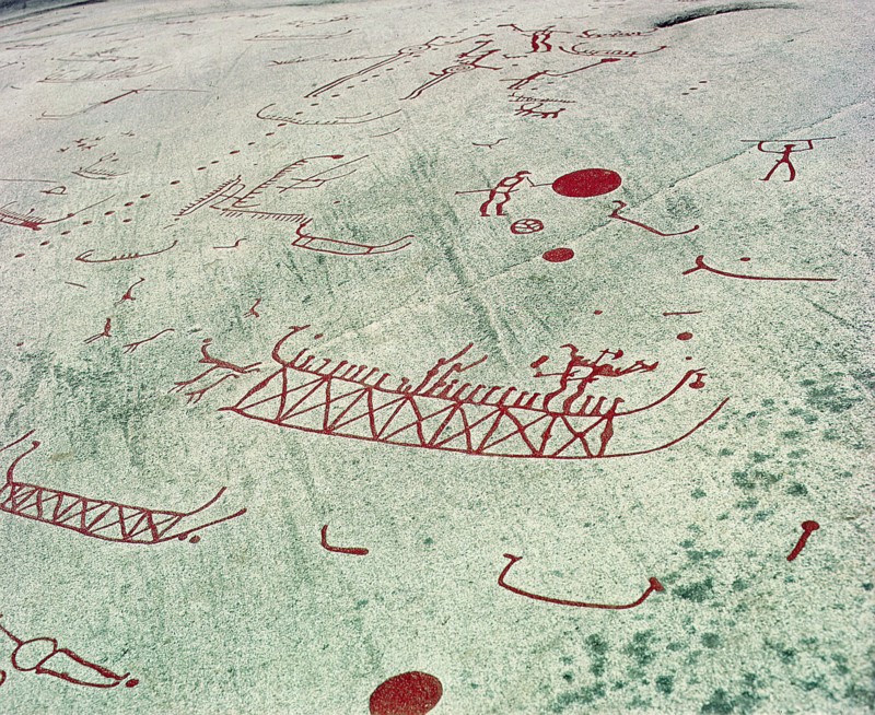 One of the most popular single motifs in rock carving is the ship, often highly decorated and manned with rowers