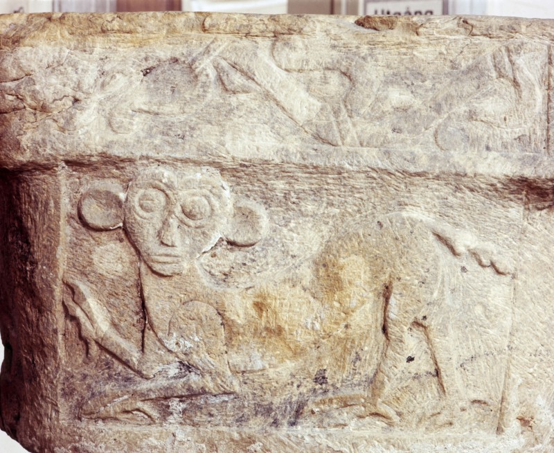 Relief from the side of a baptismal font