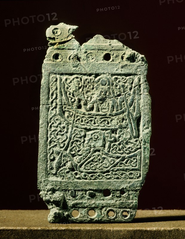 Plaque showing Thor and a sea giant fishing for the World Serpent