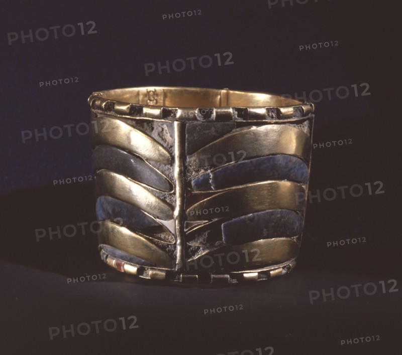 One of a pair of anklets from the mummy of Psusennes I