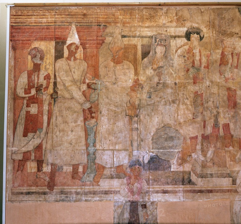 The Fresco of Conon from Dura Europos, a temple dedicated in AD 70 to the Palmyrene gods