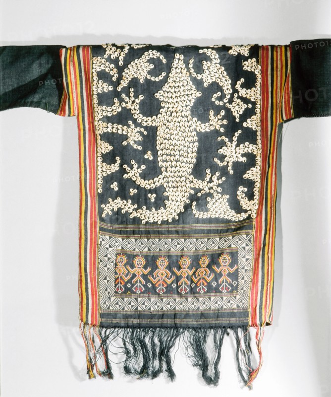 Cut shell decorated jacket worn by Apo Kayan people at ceremonies connected with agriculture, warfare, and the commemoration of the dead