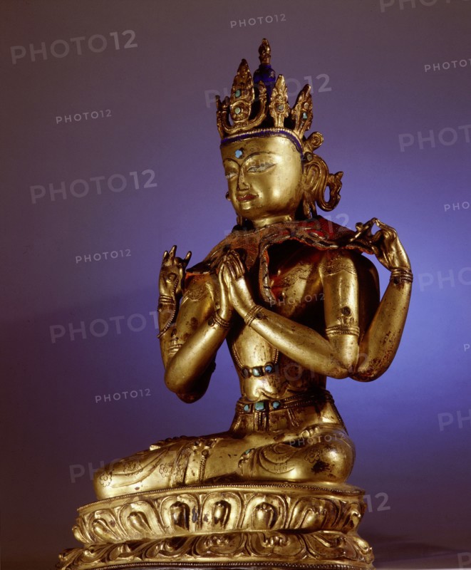 A statue of Shadakshari Avalokitesvara, Bodhisattva of Compassion
