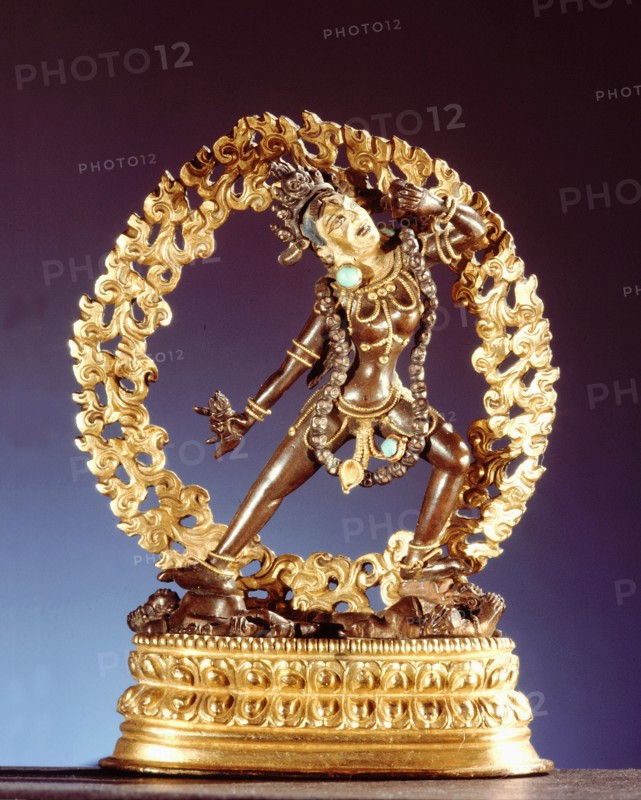 A statue of Naro Dakini, also known as Sarvabuddhadakini, The Dakini of all Buddhas