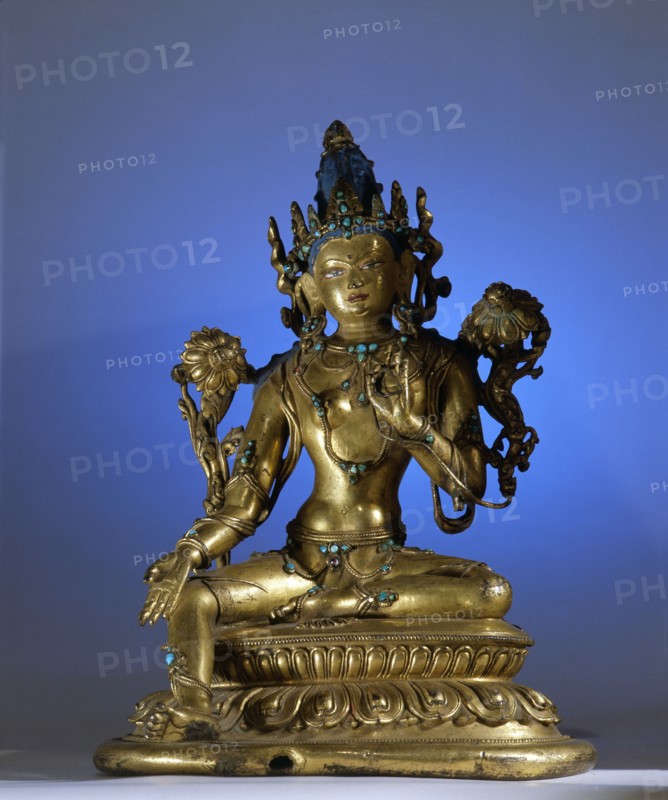 A statue of a form of Avalokitesvara