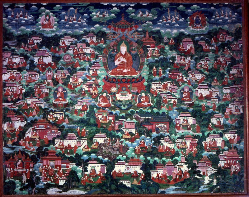 Thang Ka (sacred temple banner), used as an aid for meditation